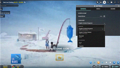Ice Fishing Allgemeine Einstellungen Screenshot